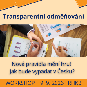 Jak bude vypadat transparentnost odměňování v Česku? (9. 9. 2026)